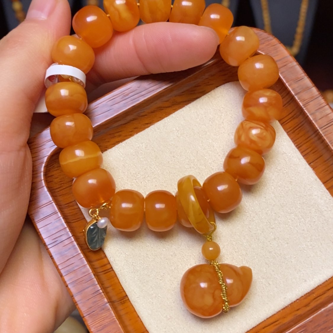 【闪购商品】蜜蜡手链未镶嵌手串