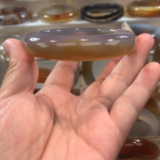 玛瑙/玉髓未镶嵌手镯10号