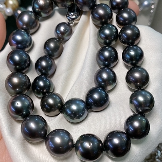 海水珍珠颈饰银S925镶嵌素*11-13