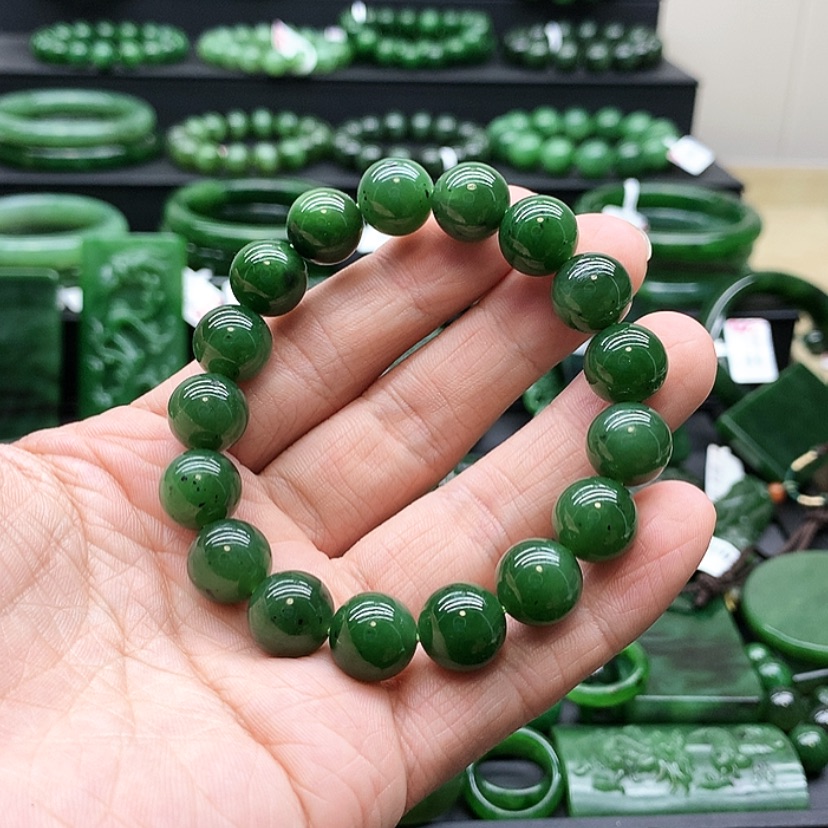 【闪购商品】和田玉（碧玉）手链未镶嵌用****3
