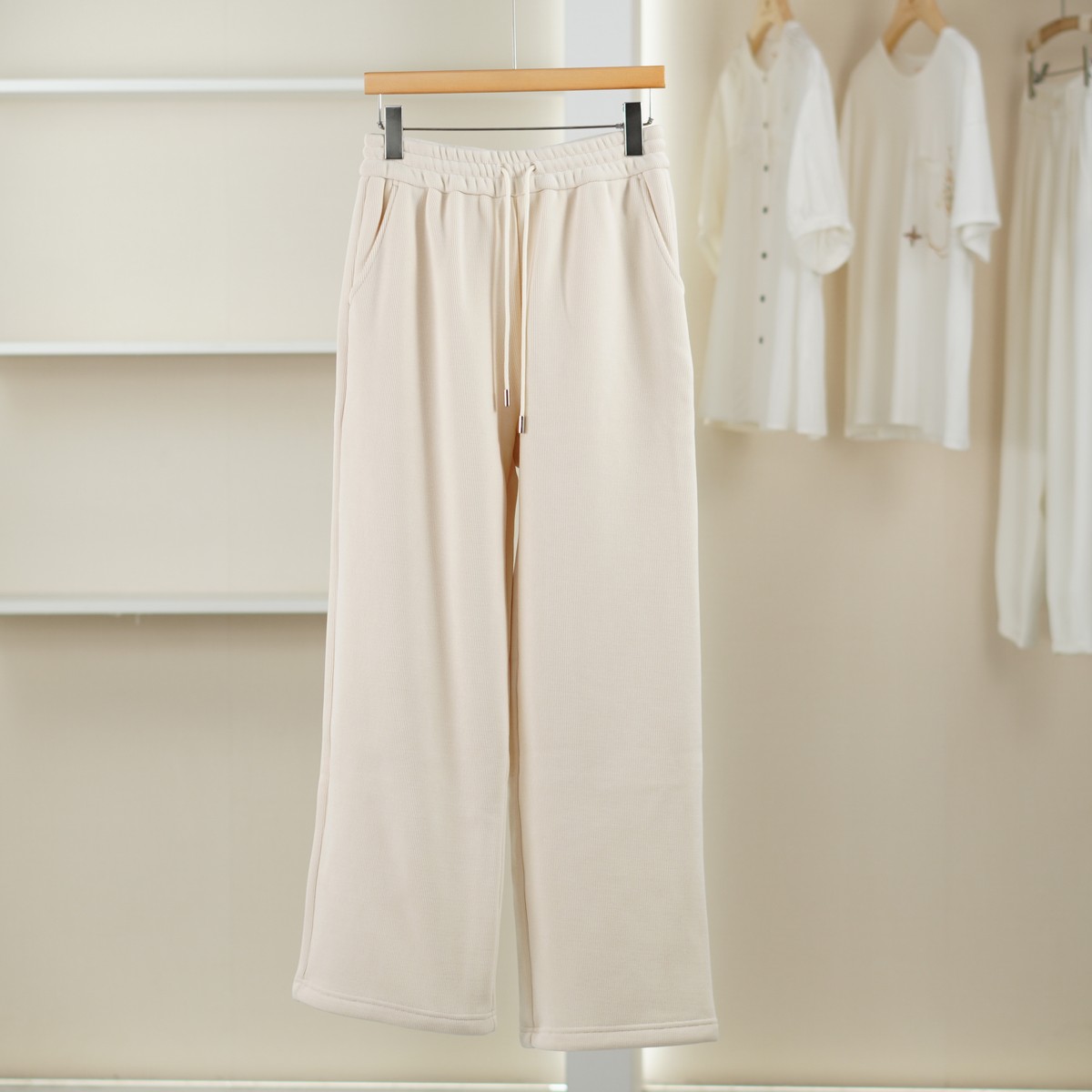 麦迪尚品【MY】5120633 纯色百搭休闲裤秋冬女装商场同款（瑕）