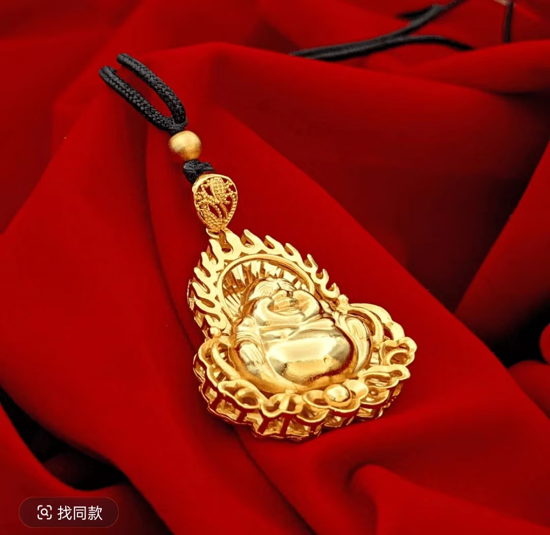 合金吊坠  2025新款【弥勒佛吊坠】气质时尚精美轻奢经典百搭潮流款