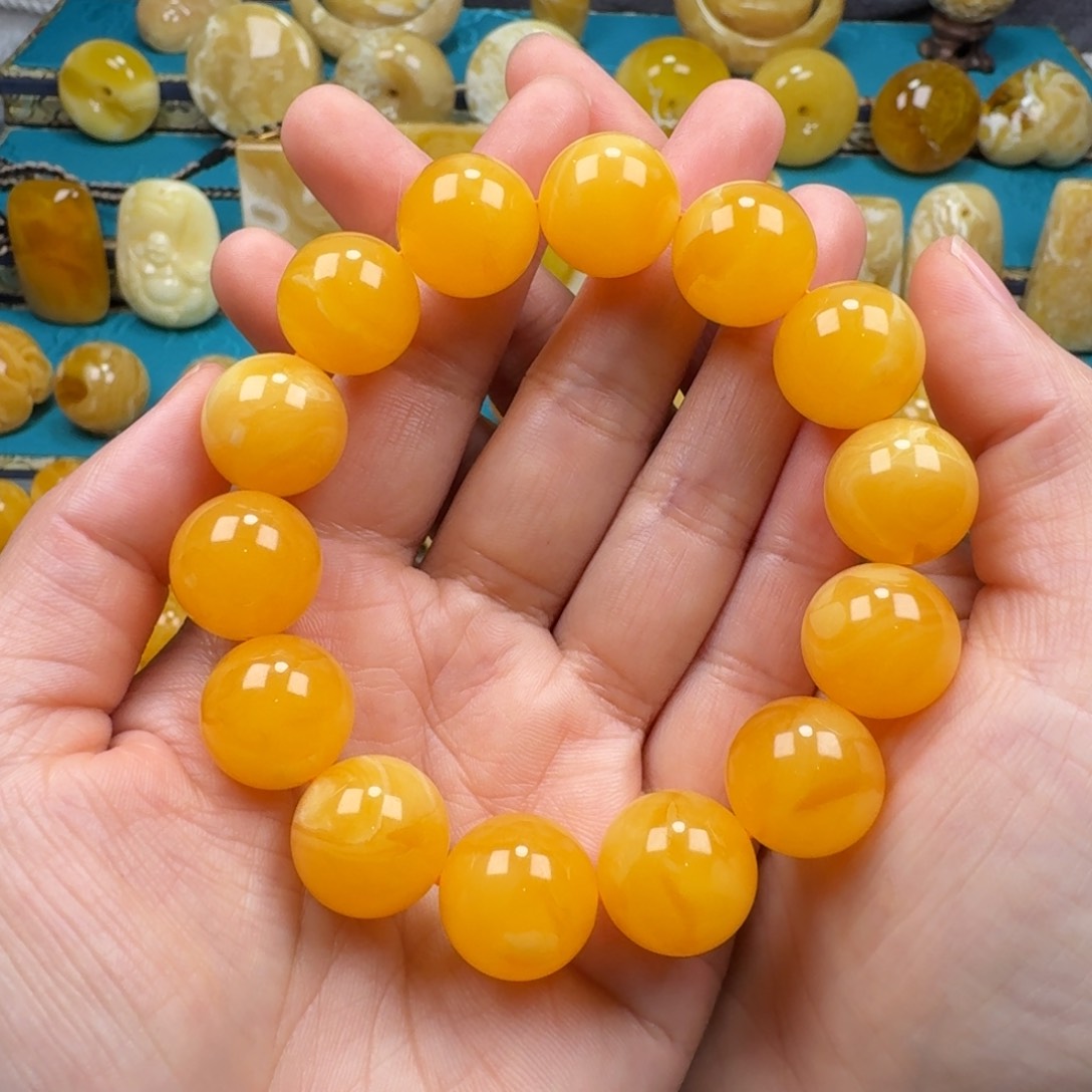 琥珀手链未镶嵌蜜蜡