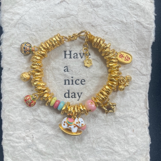 金城皇足金手链20.06克