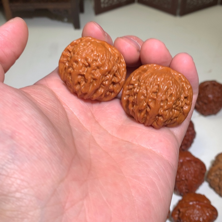 文玩核桃把件磨盘3