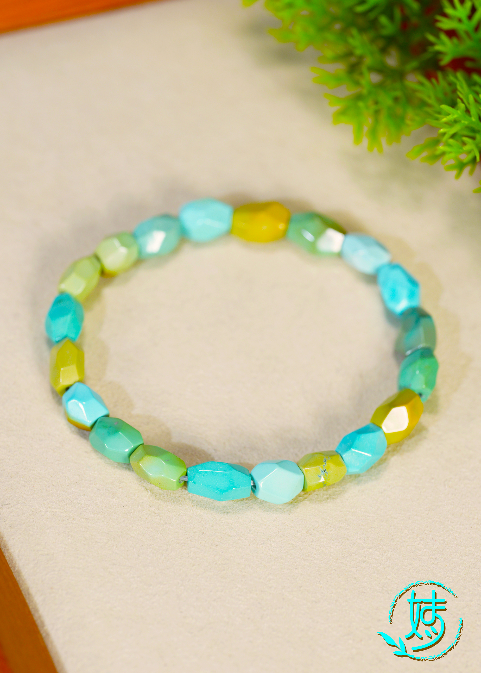 【婧婧精选】臻品 · 原矿绿松石无相珠手串 ≈7MM 多样性发其一