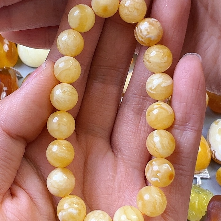 蜜蜡颈饰未镶嵌蜜蜡