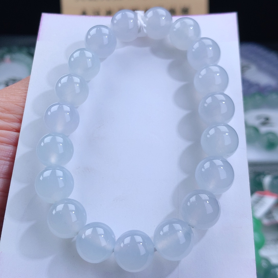 未镶嵌翡翠手链不染尘埃仙女下凡 白月光卡10mm