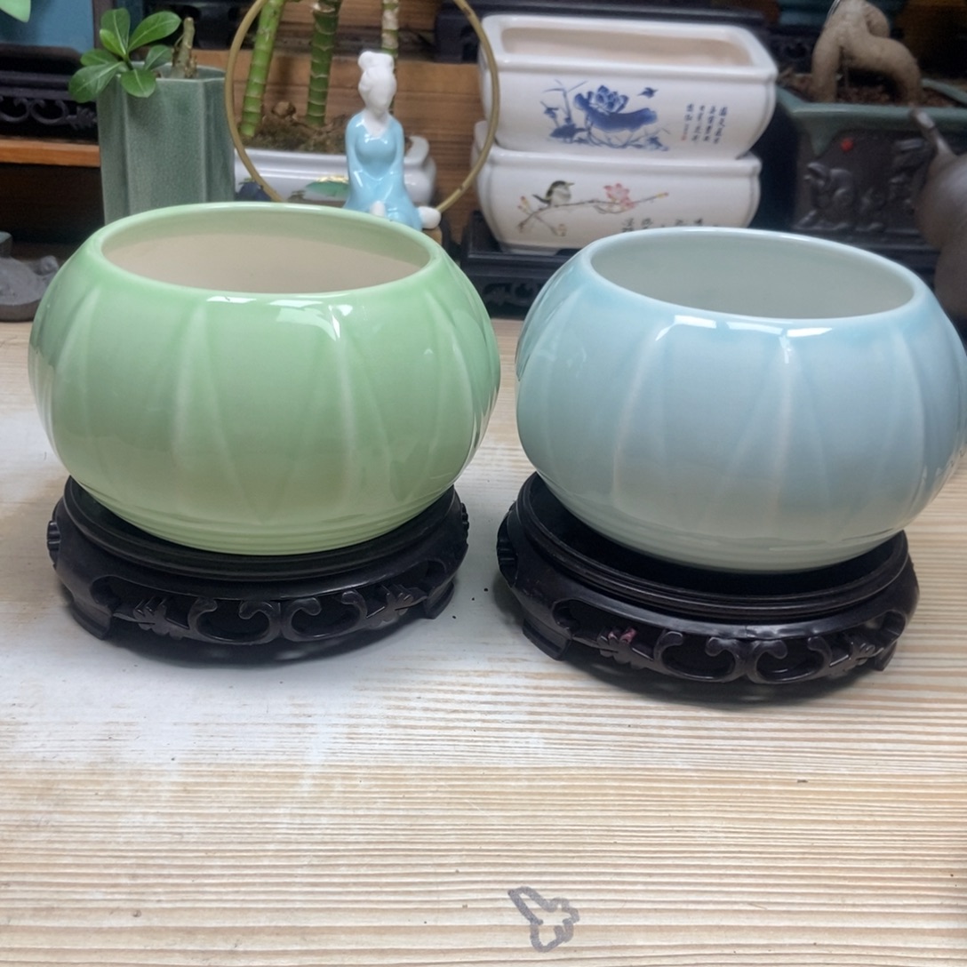 瓷片陶瓷花盆陶瓷艺术