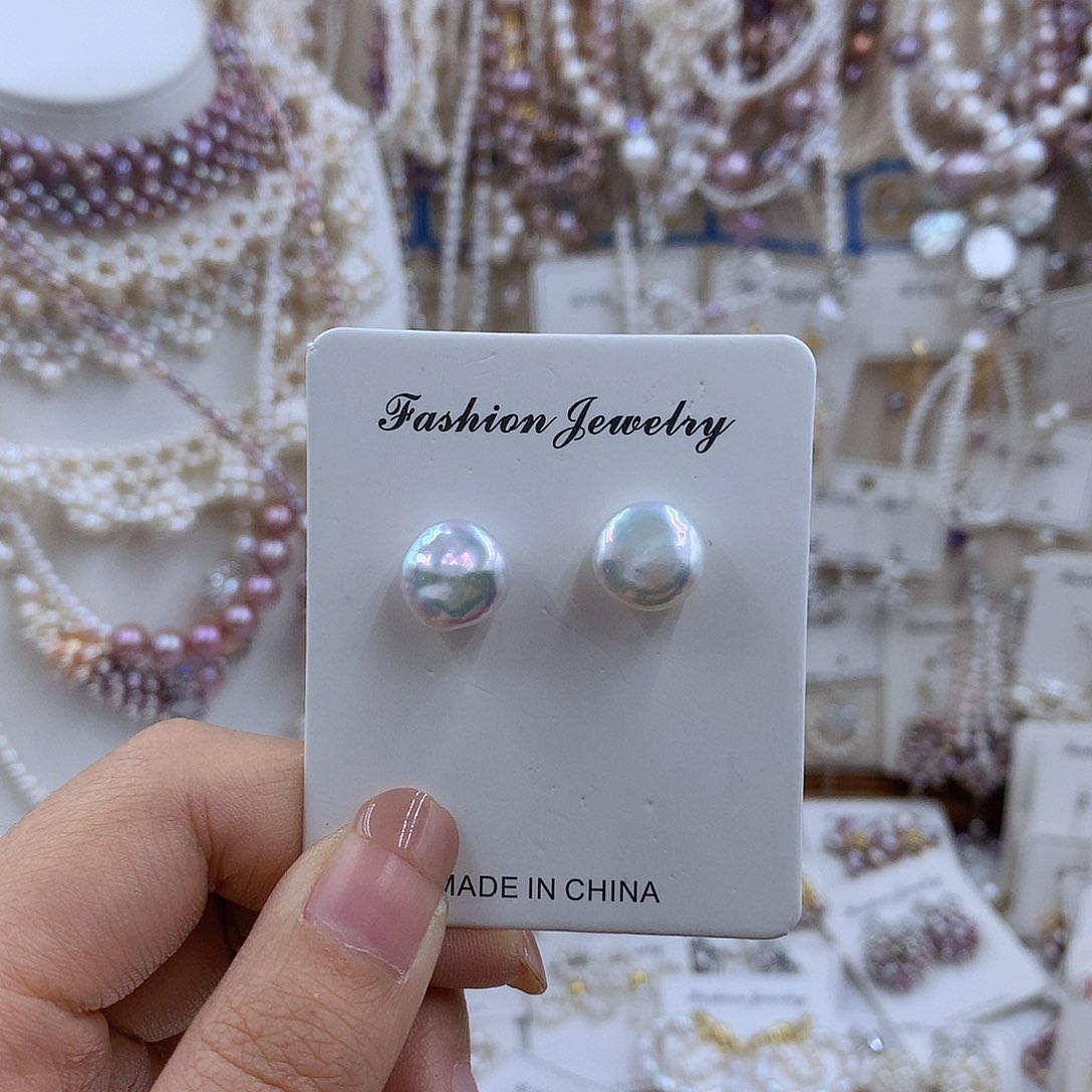 项链银S925镀金镶嵌淡水珍珠