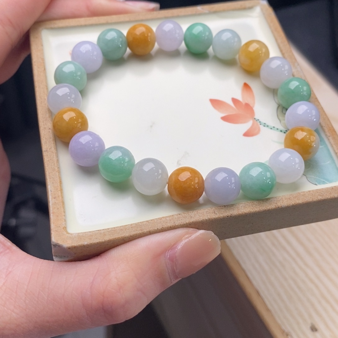 翡翠手链未镶嵌手串123