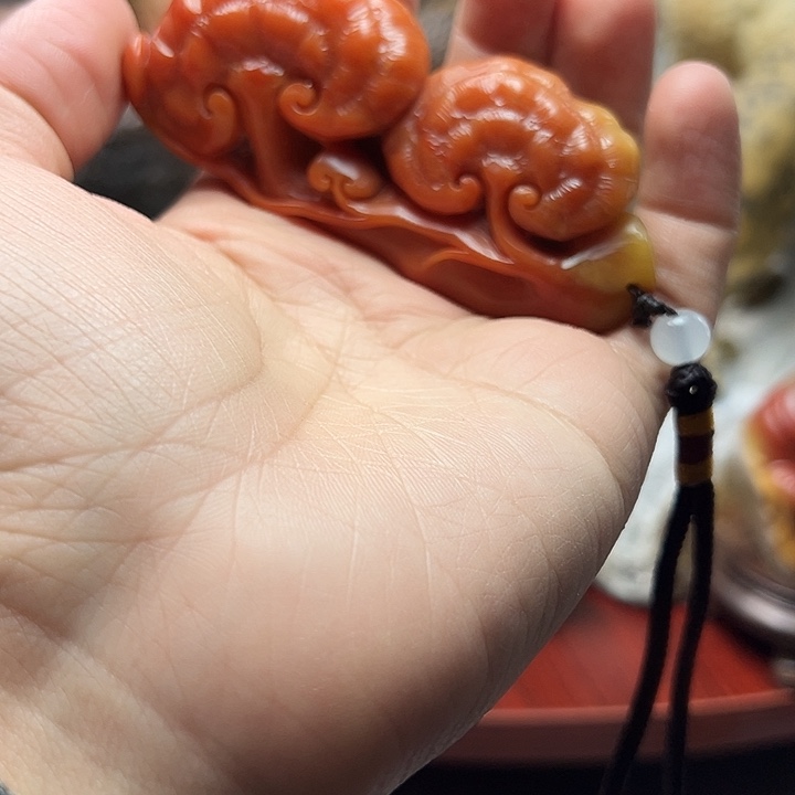 寿山石寿山石手把件