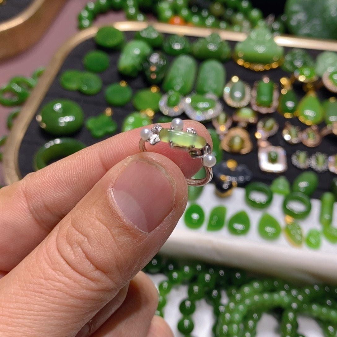 和田玉（碧玉）颈饰银S925镶嵌y****g