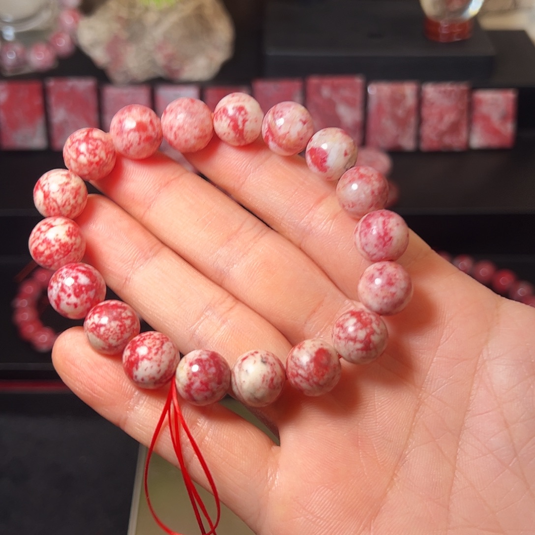 好****天然辰砂原石手串