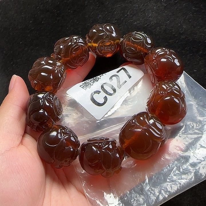 未镶嵌琥珀（棕珀）珠宝奇石