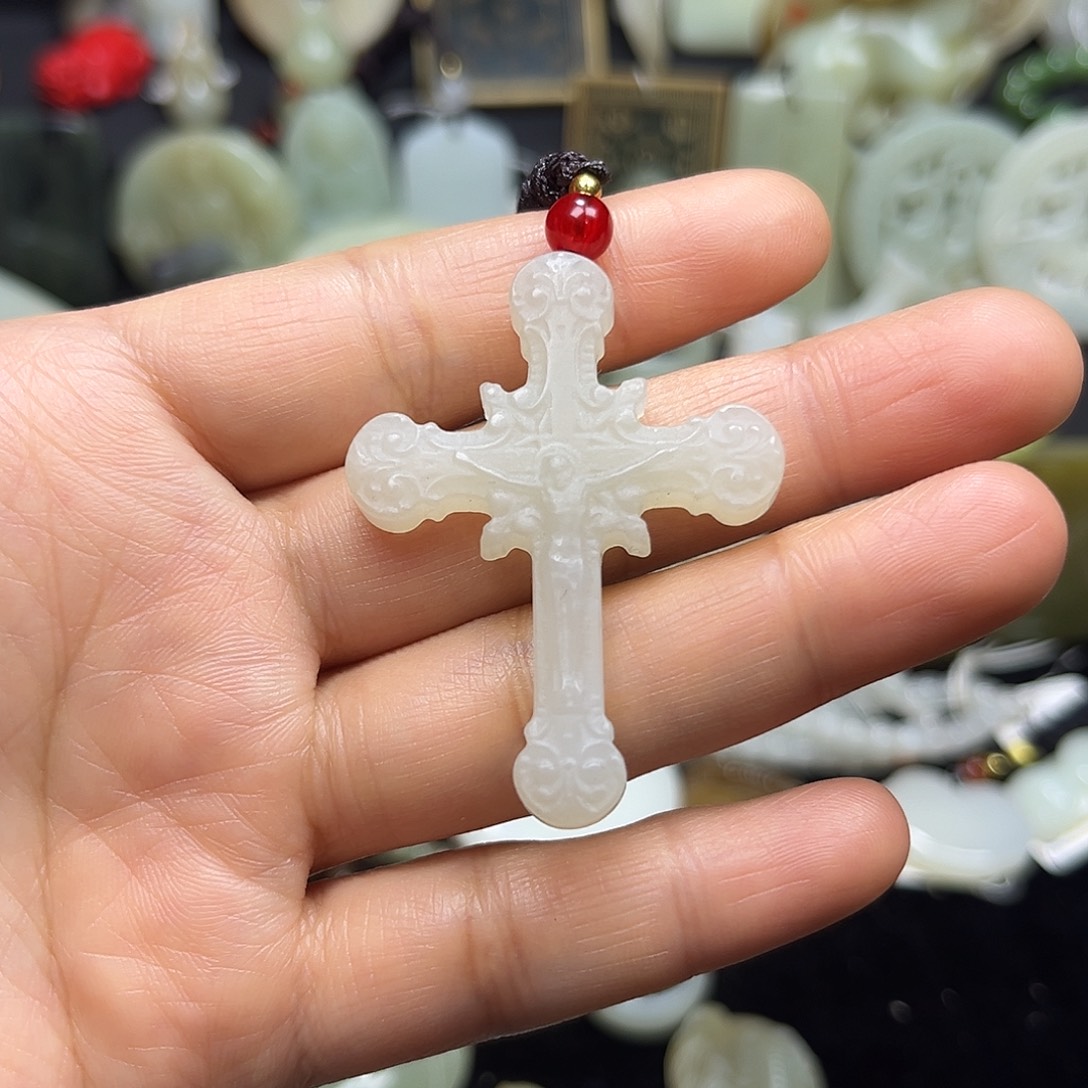 和田玉未镶嵌吊坠(不含链)