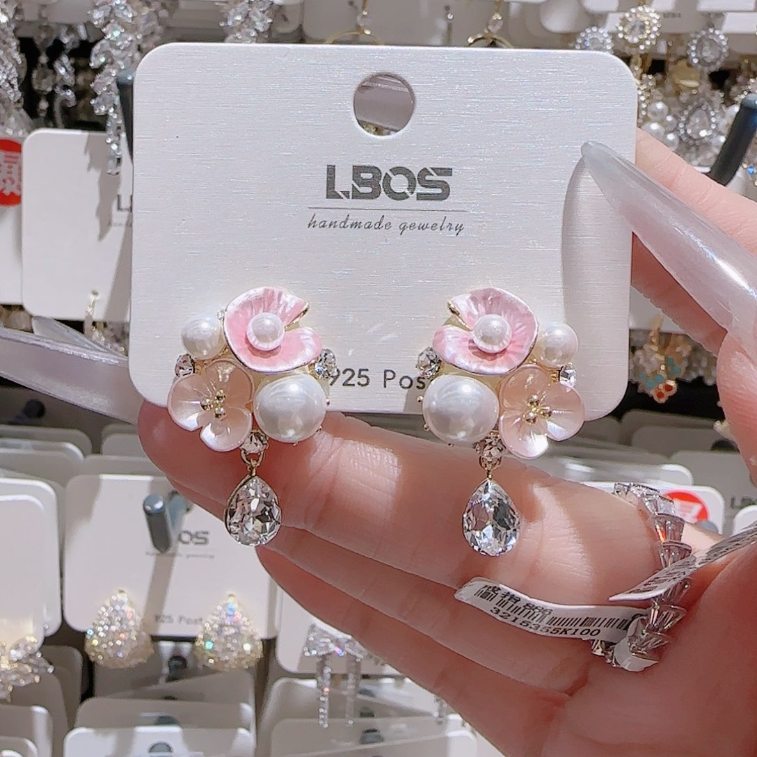 锆石铜合金925银耳环