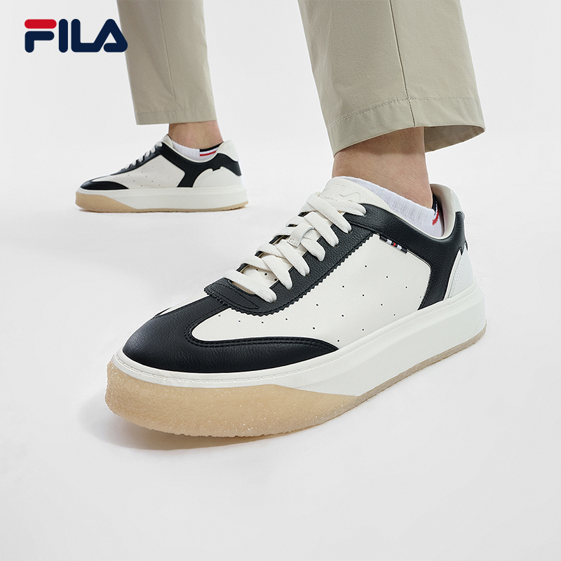 Fila/斐乐男鞋【OLIMPICA燕尾鞋】春季皮面商务通勤运动休闲板鞋