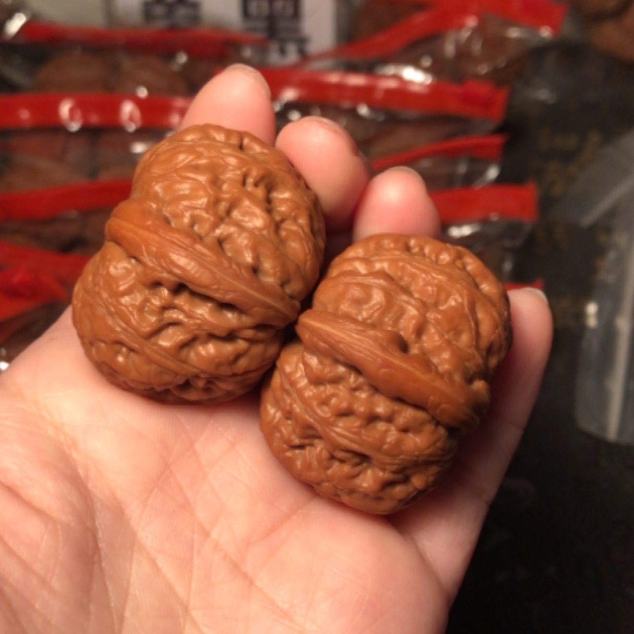 【闪购商品】文玩核桃把件平谷元宝42