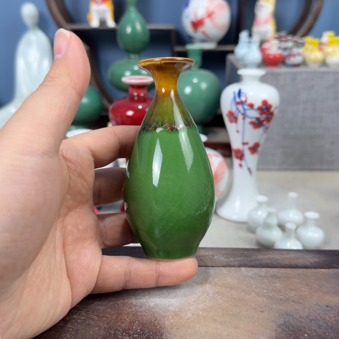 陶瓷手工小花器摆件