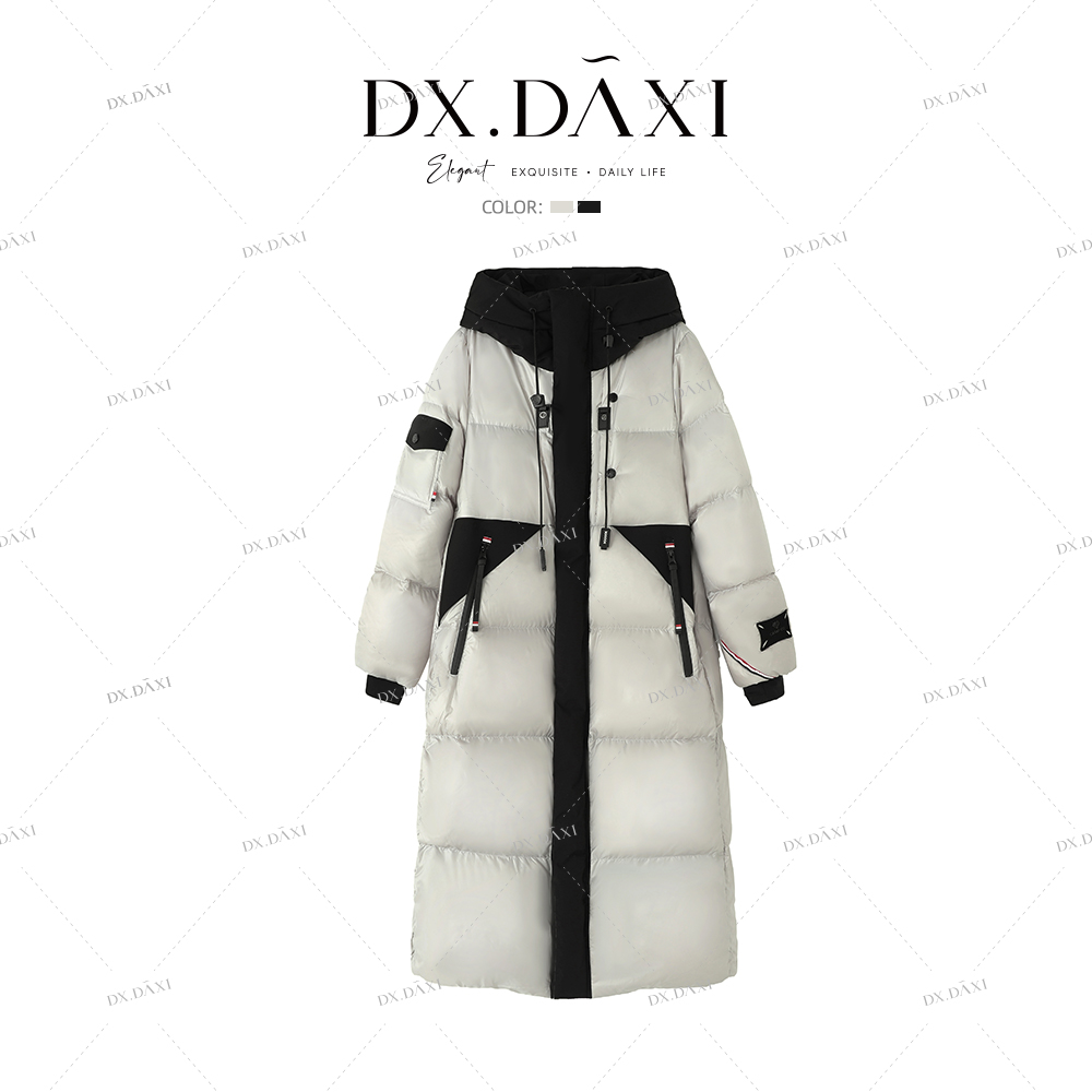 DX.DAXI【费列罗】爱美斯支点系列加厚轻奢鹅绒服A069012