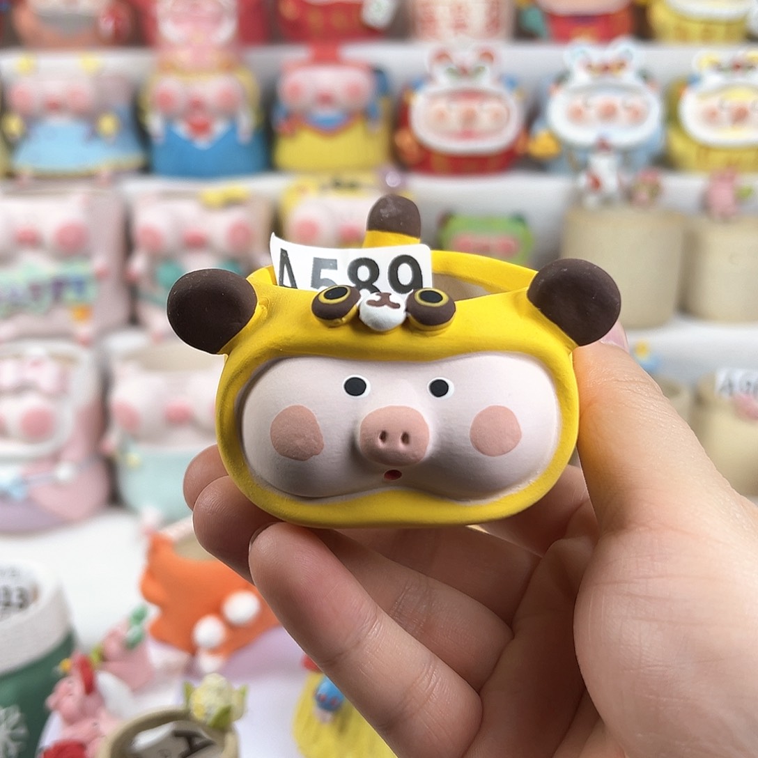 陶瓷A589皮卡丘迷你猪盆特价满48元包邮不退不换