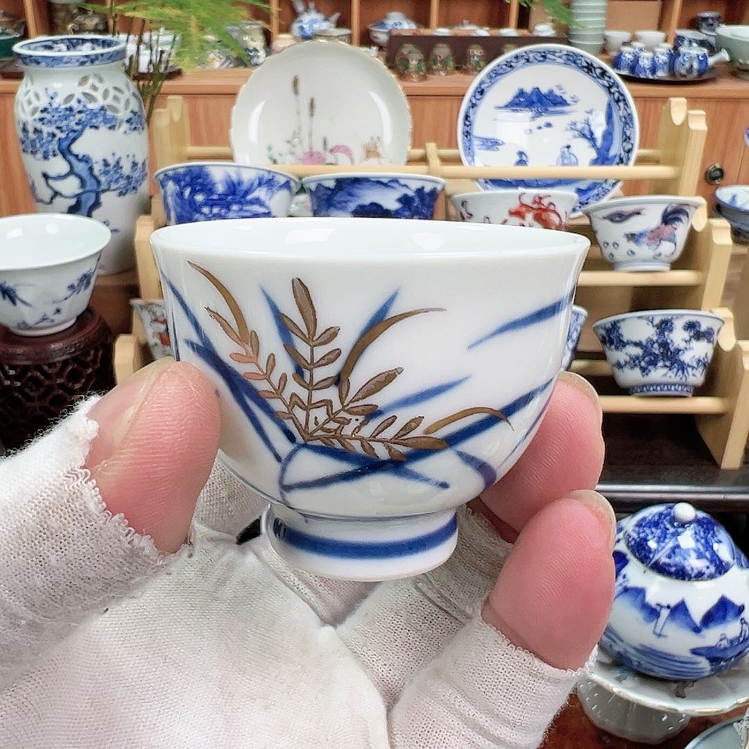 柴窑茶具茶壶茶杯