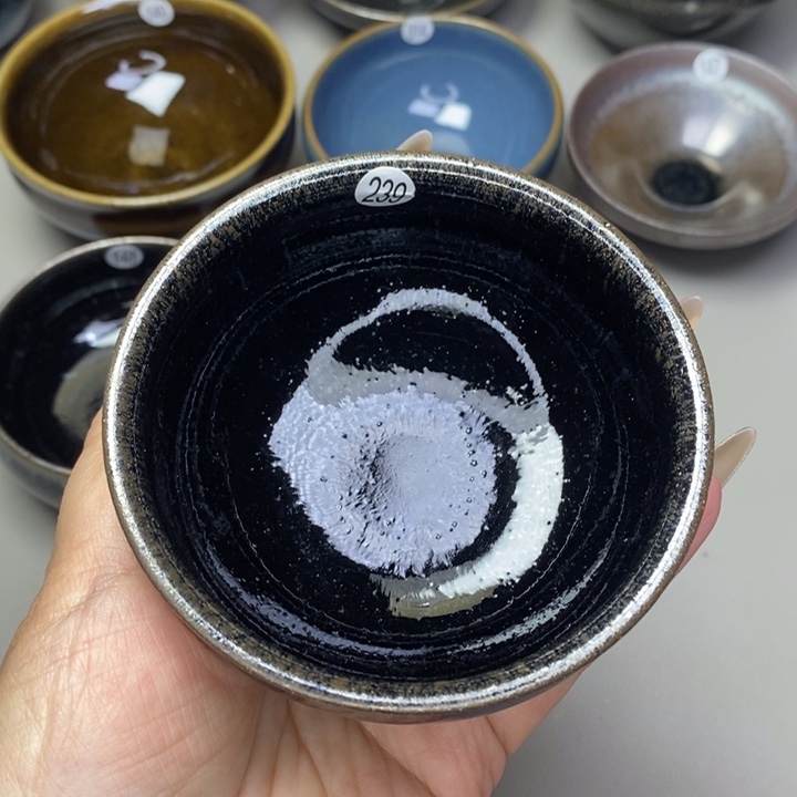 茶盏建窑建盏磨底柴烧主人杯