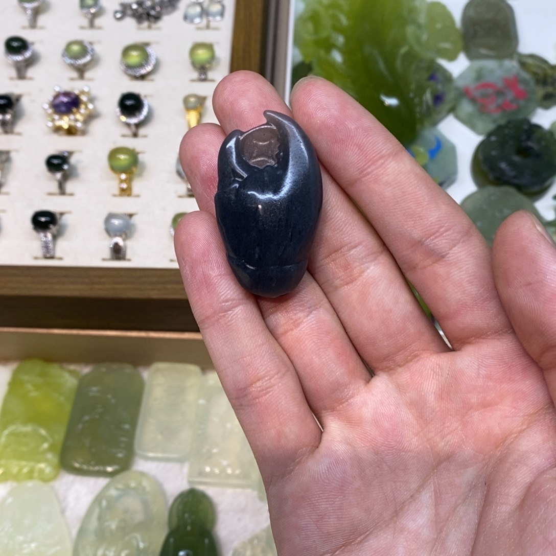 岫玉未镶嵌吊坠(不含链)两单包邮