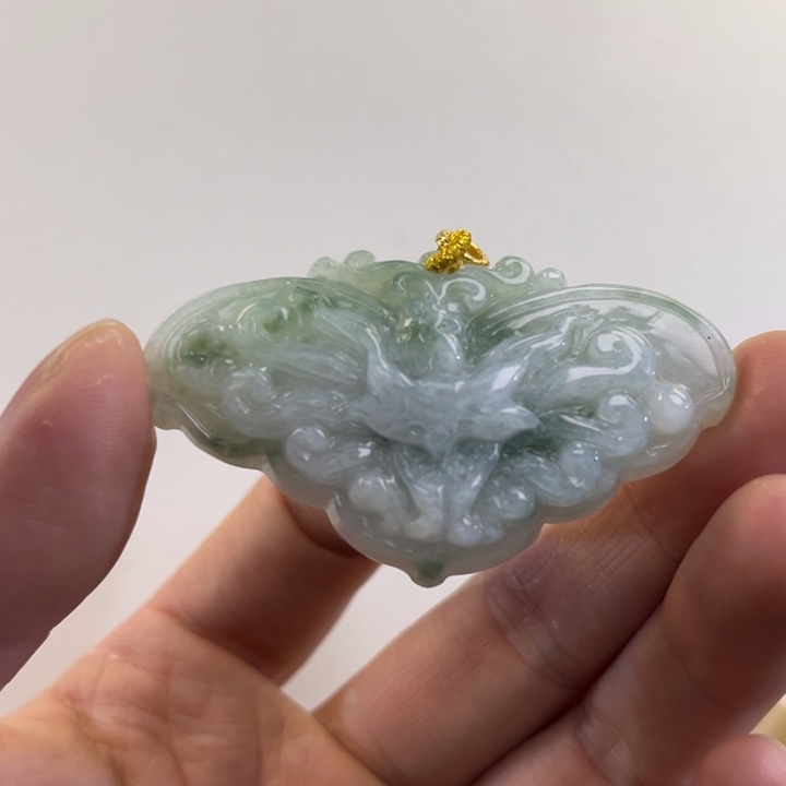 翡翠吊坠(赠链)未镶嵌代编织