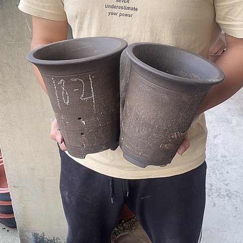 中国宜兴紫砂花盆，