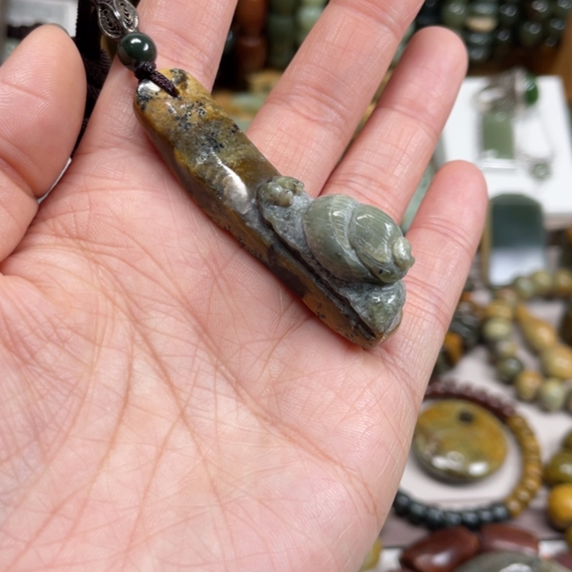 【闪购商品】岫岩河磨玉（透闪石质玉）挂件未镶嵌
