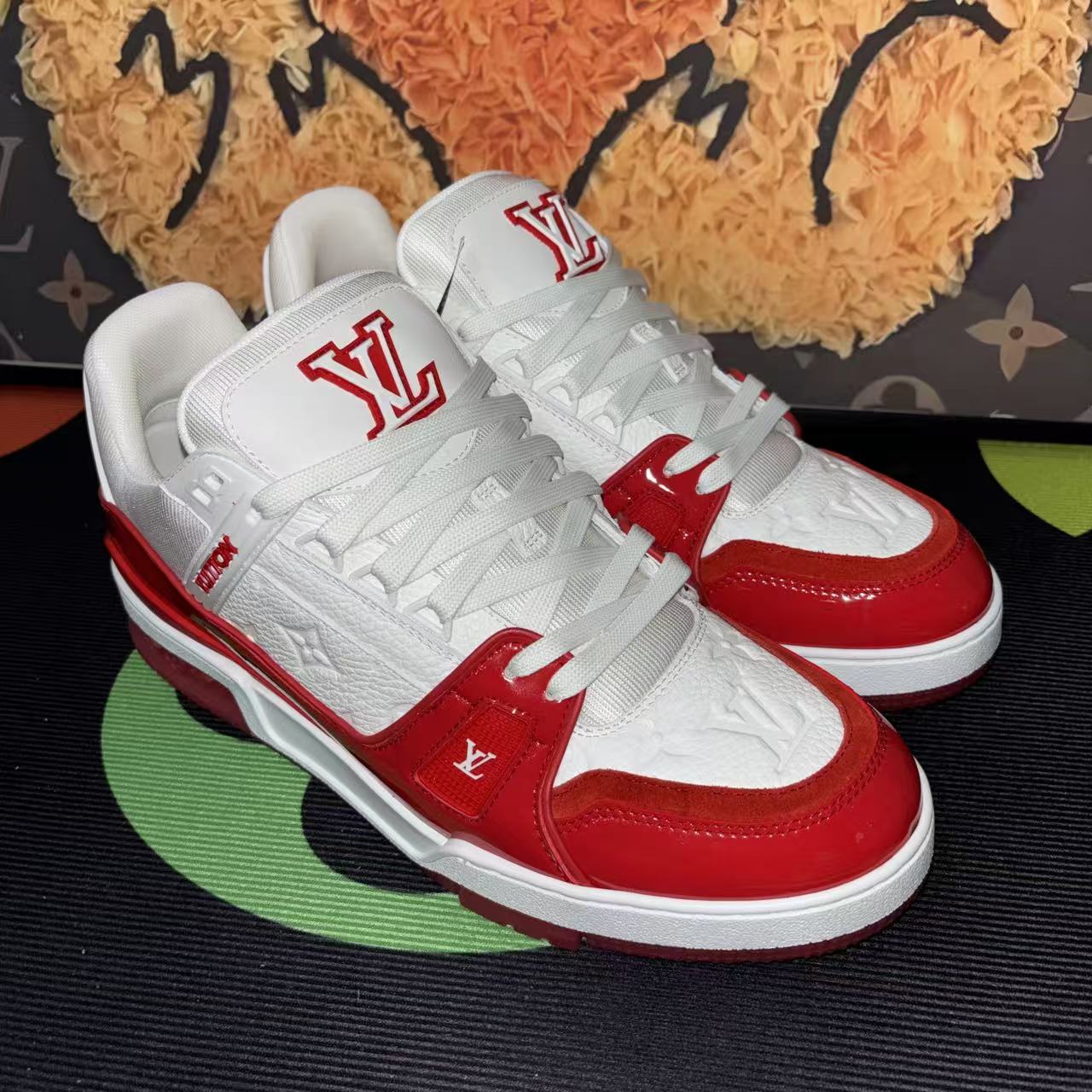 未使用 LouisVuitton/路易威登 【红色风暴！25ss新款！】白红浮雕