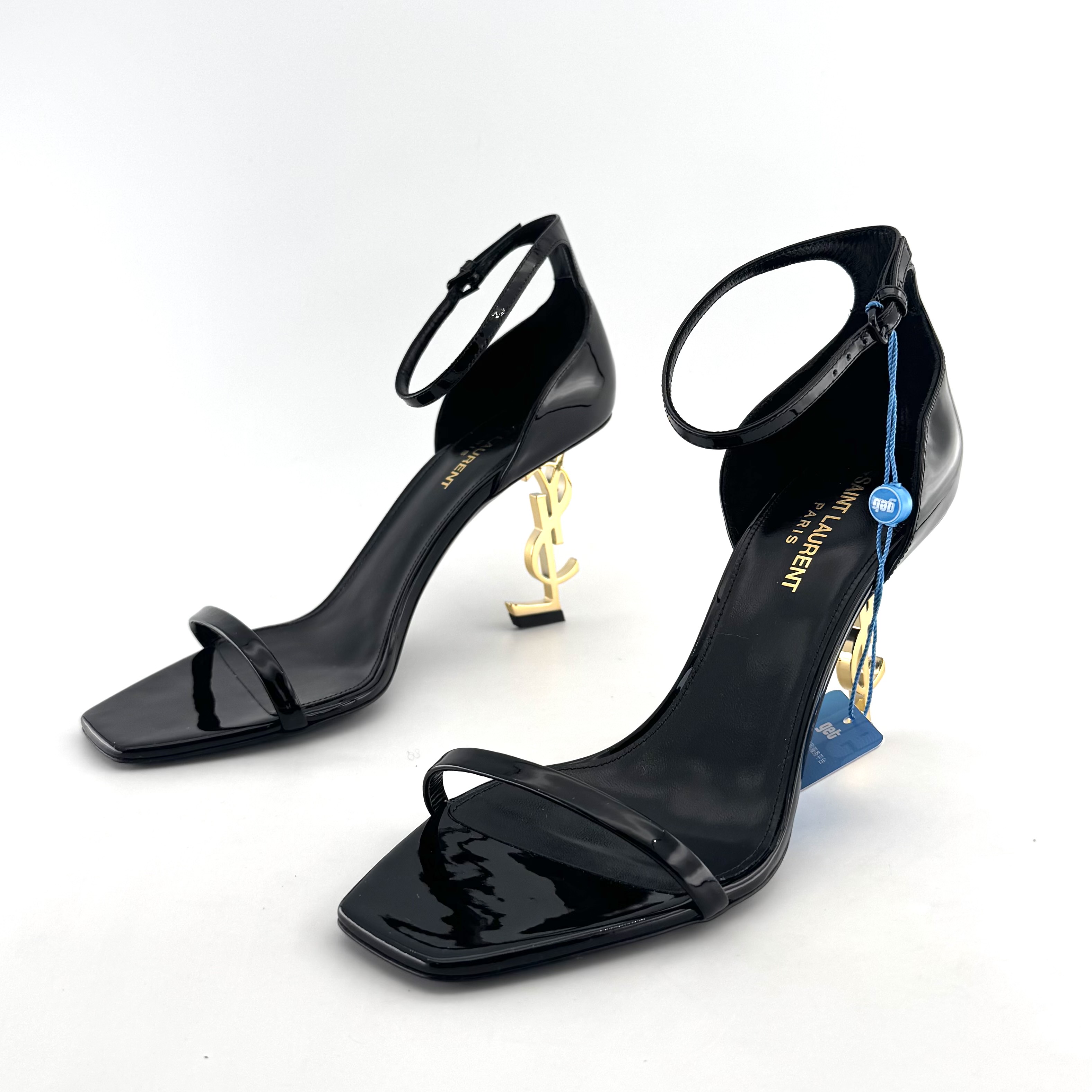 99新 YSL/圣罗兰 YSL/圣罗兰 39码 金色异型高跟鞋 D0982