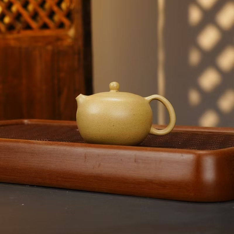 XJ本绿[小圆珠150CC]宜兴手工紫砂壶