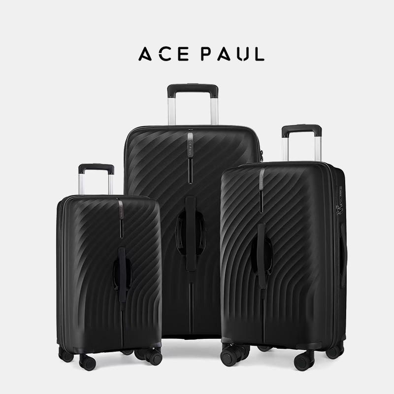 Ace Paul官方正品 抗压拉链男女款 便携式PC旅行箱硬万向轮清新风