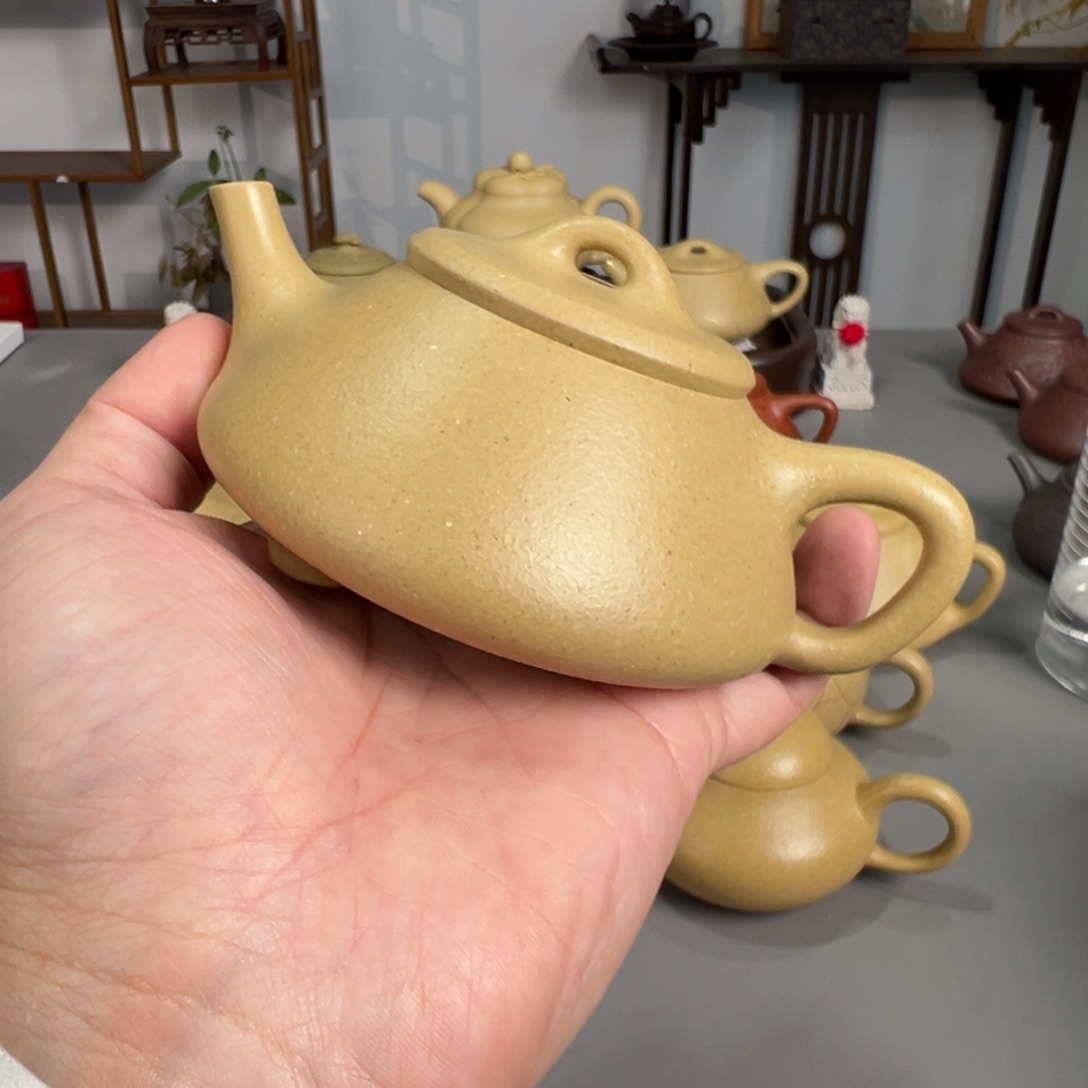 茶壶紫砂梨皮任瓢微微晃盖不退不换