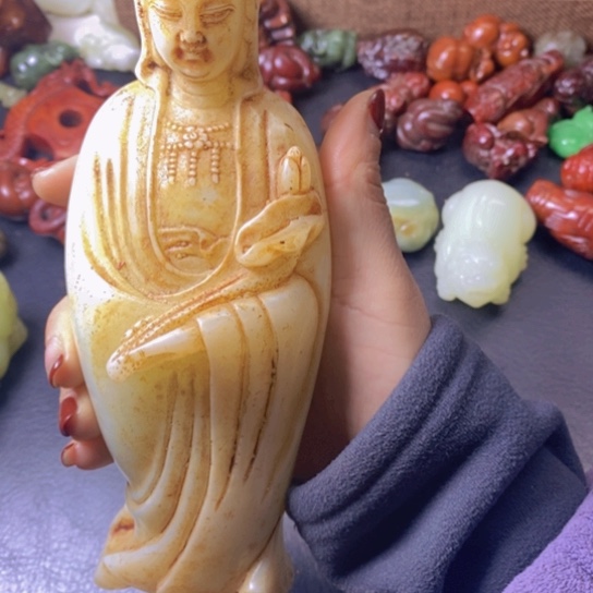 白玉菩提吊坠摆件