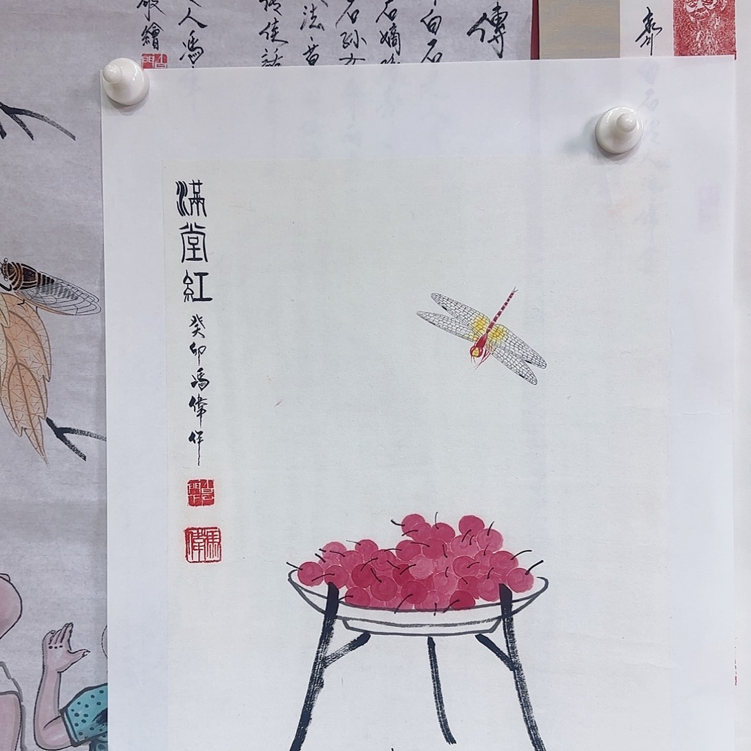 国画冯伟老师手绘作品 
