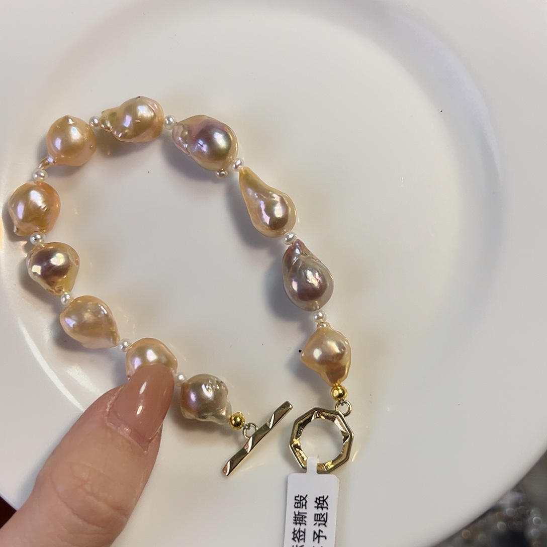 旋***张合金设计款珠宝淡水珍珠