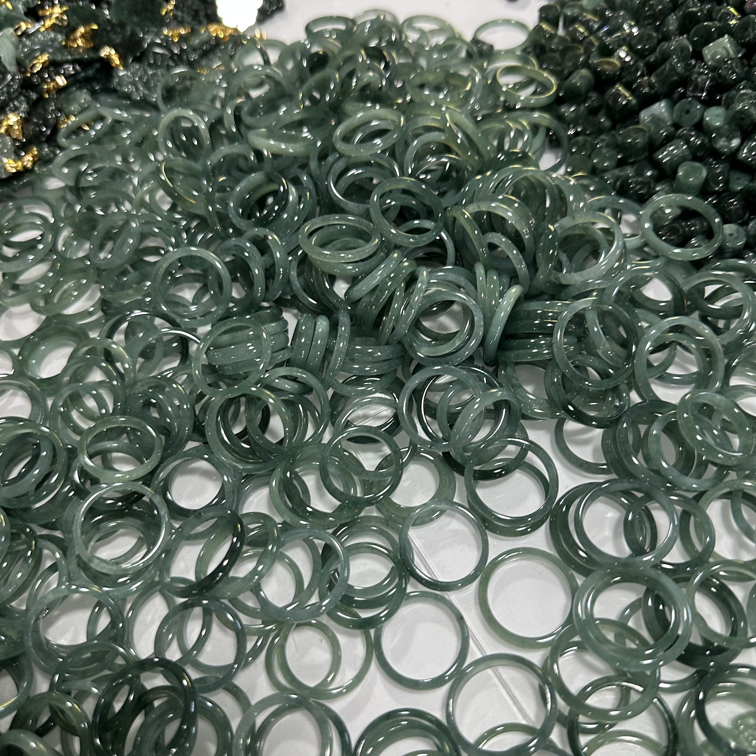 天然A货翡翠戒圈-d169-多样性发一