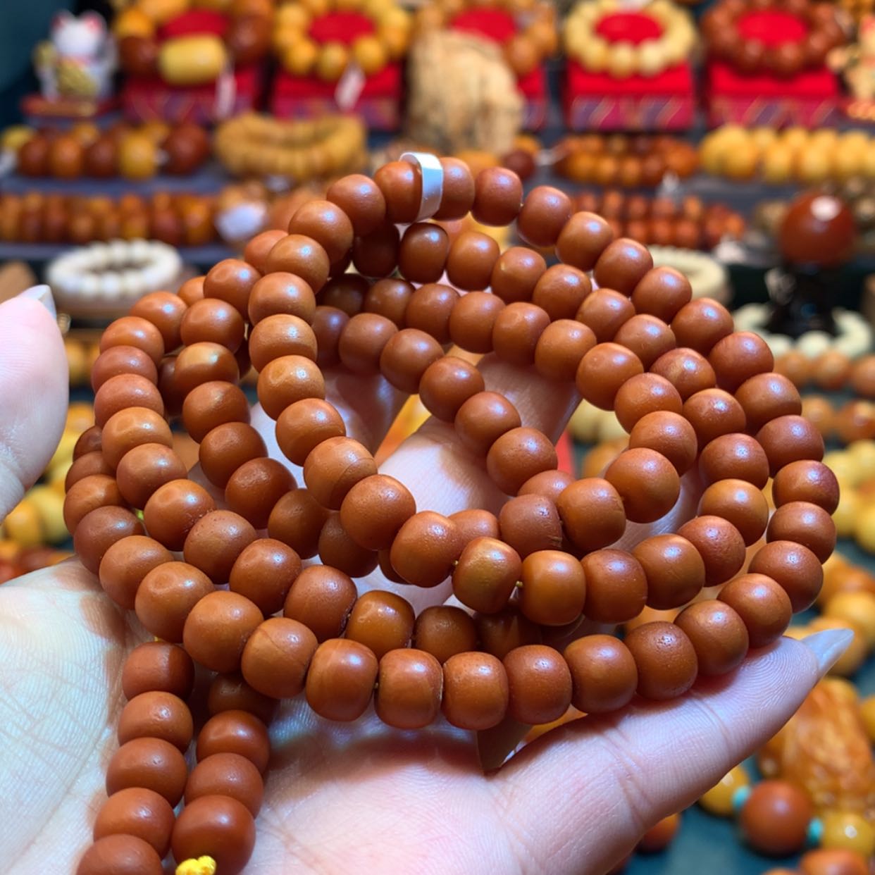 【闪购商品】蜜蜡手链未镶嵌世**头蜜蜡手链