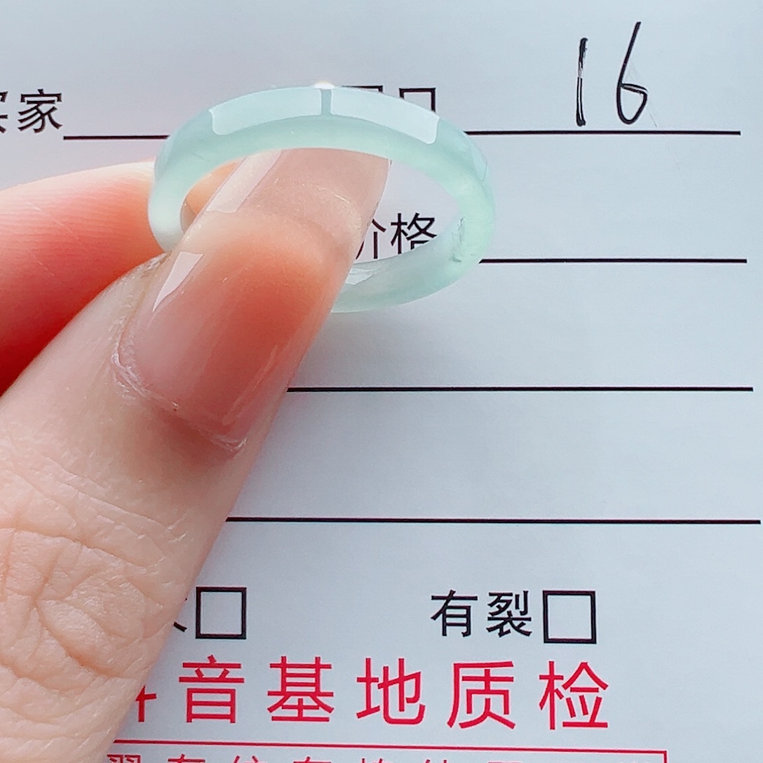 未镶嵌戒指翡翠戒圈