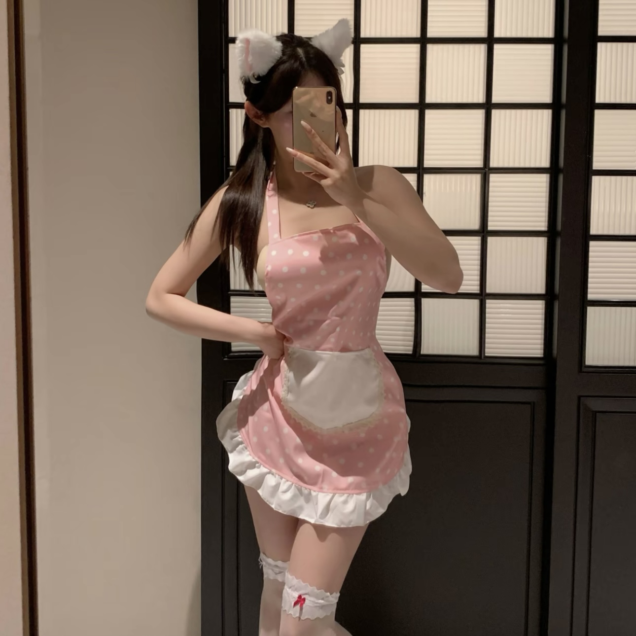 【时尚NO退NO换】【80-140斤】cos公主裙围裙厨房小厨娘