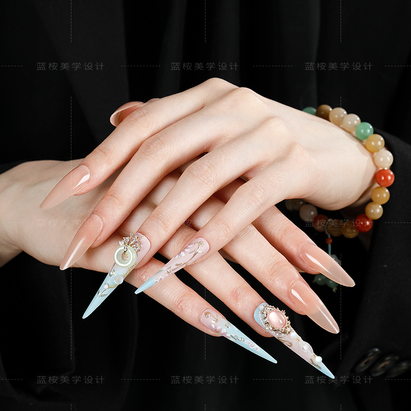 晚棠樱樱 嬛嬛护甲贵妃甲高级中式国风凤冠霞帔穿戴甲