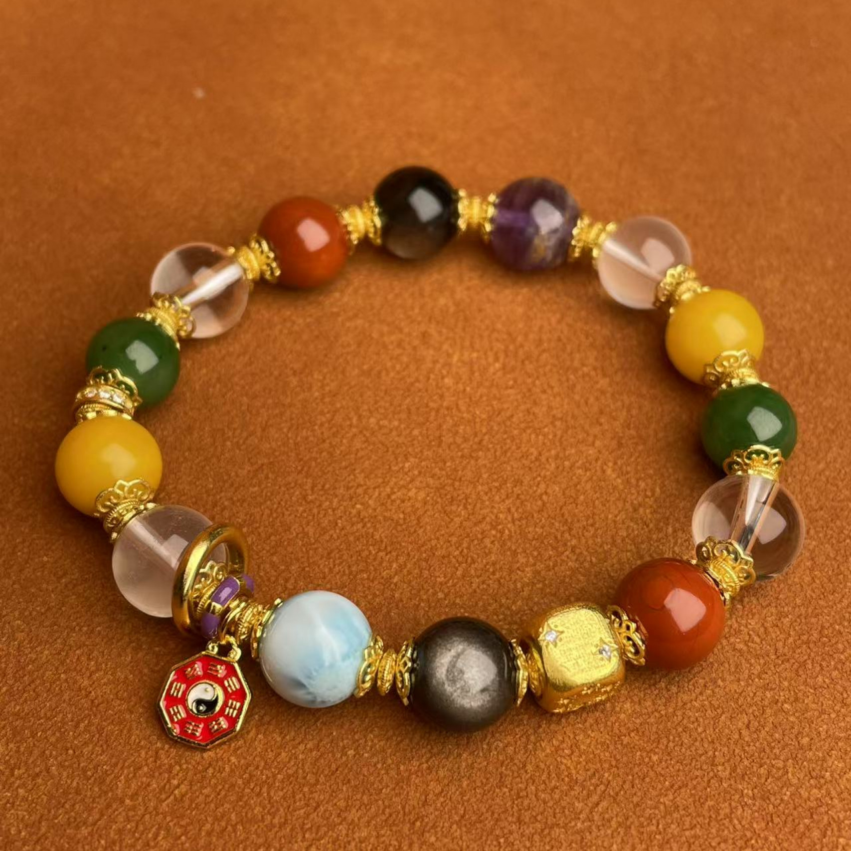 壹加师姐|五X多宝平衡五X水晶多宝手串多样性发一7295n