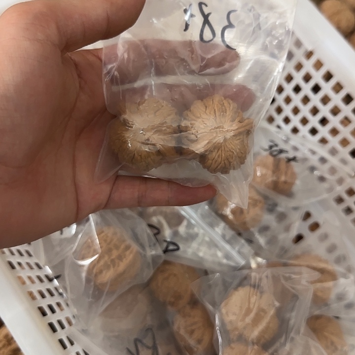 吊坠文玩核桃磨盘一对