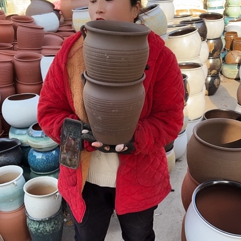 口18高21瑕疵盆子掉耳朵 