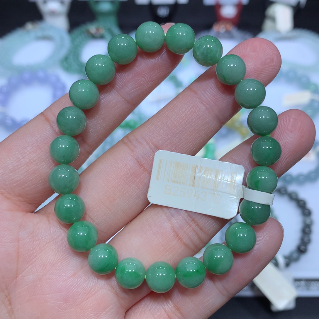 翡翠未镶嵌手串天然