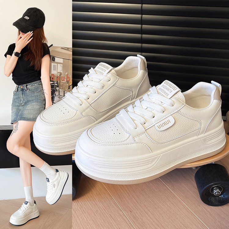 【断码清仓】【运费险】2025冬季加绒厚底增高板鞋休闲鞋801